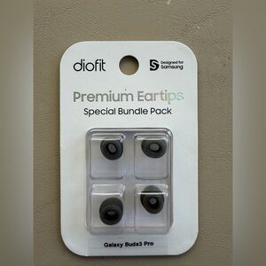 Premium Eartips for Galaxy Buds3 Pro - Black